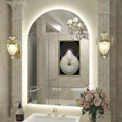 Aevar LED Lighted Wall Mirror