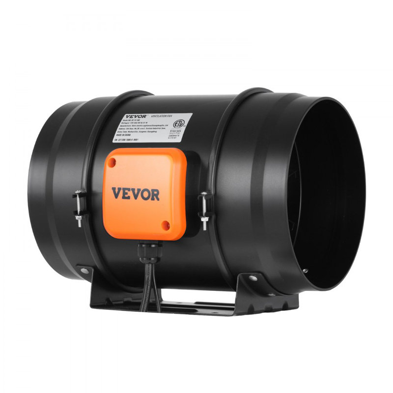 Ventilateur de conduit en ligne 8 pouces