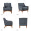 Fauteuil Arshanti avec pieds en bois massif-76353533