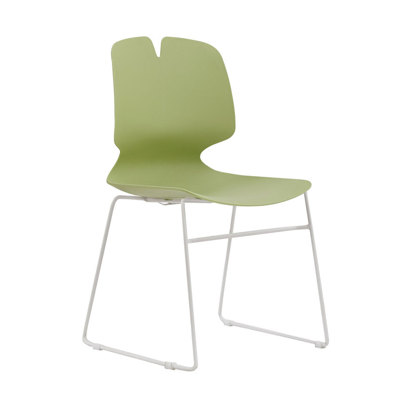Chaises de bureau modernes et ergonomiques, en polypropylène, style gris-vert, utilisation polyvalente