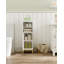 Armoire de rangement de salle de bain, armoire de coin avec tablettes, sens d'ouverture de porte personnalisé, organisateur de salle de bain avec tablette réglable pour la cuisine, le salon, armoire à papier hygiénique, blanc-72178212-74496264