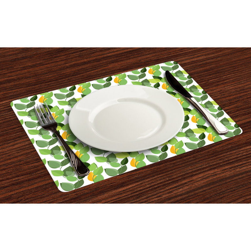 Polyester Floral Rectangle Placemat