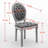 Luxury Upholstered Dining Chair - French Design, Rivet Decor, Spring & Foam Seat-1939221991