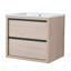 Bathroom Vanity With Ceramic Basin 21.44" H x 24.19" W x 18.12" D
