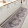 Wincer Chenille Cottage Medallion Machine-Washable Dark Gray/Yellow Rug