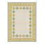 Tapis marocain beige/vert lavable à la machine avec envers antidérapant-1340057702