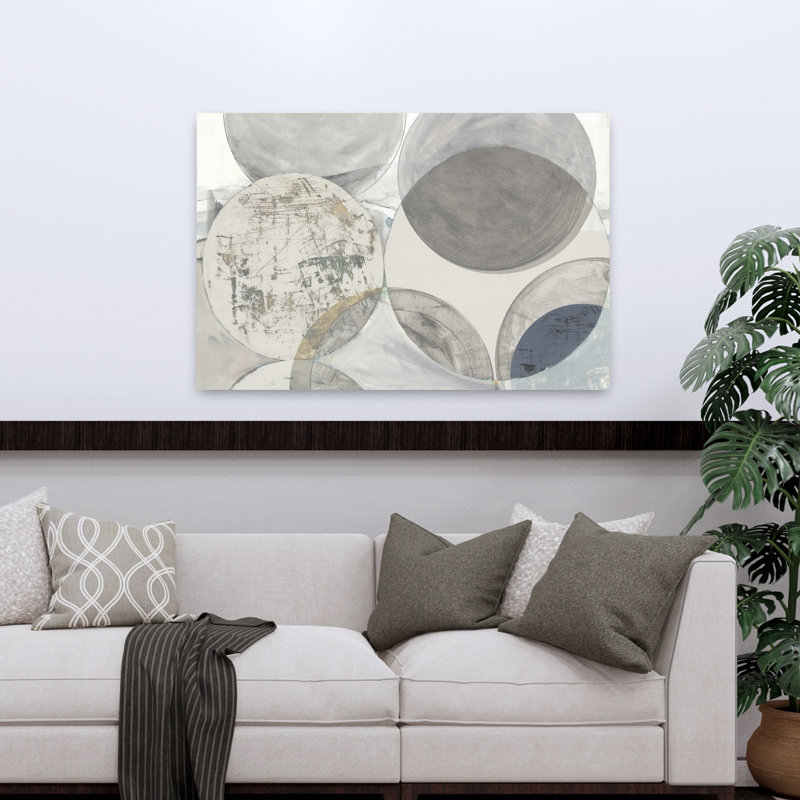 Collide abstrait, art géométrique contemporain, H 32 po x l 48 po