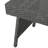 Pe Accent Table, Grey, & Iron Frame, 16" D X 24" W 15.75" H, No Assembly Grey Snack Table , 24"X16"X15.75", For User-