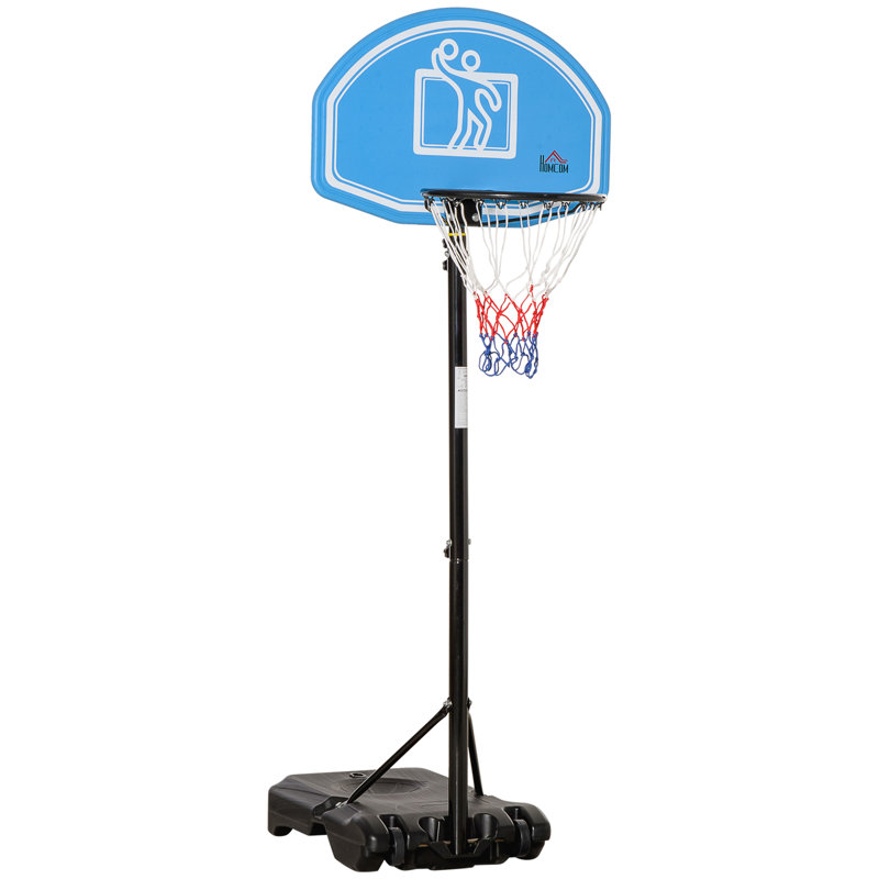 17 Stories Shinberg Adjustable Height 70cm W In-Ground Basketball Hoop