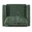 Fauteuil d'appoint moderne avec revêtement en chenille et accoudoirs carrés