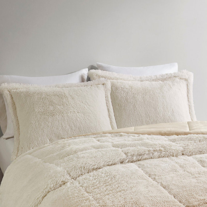 Ombre Shaggy Long Comforter Mini Set