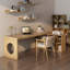 Bureaux en bois massif en L Burlywood-295450966-295450968