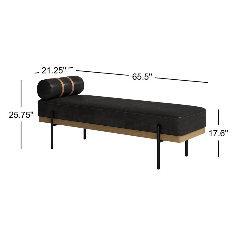 Giorgio Leather Bench