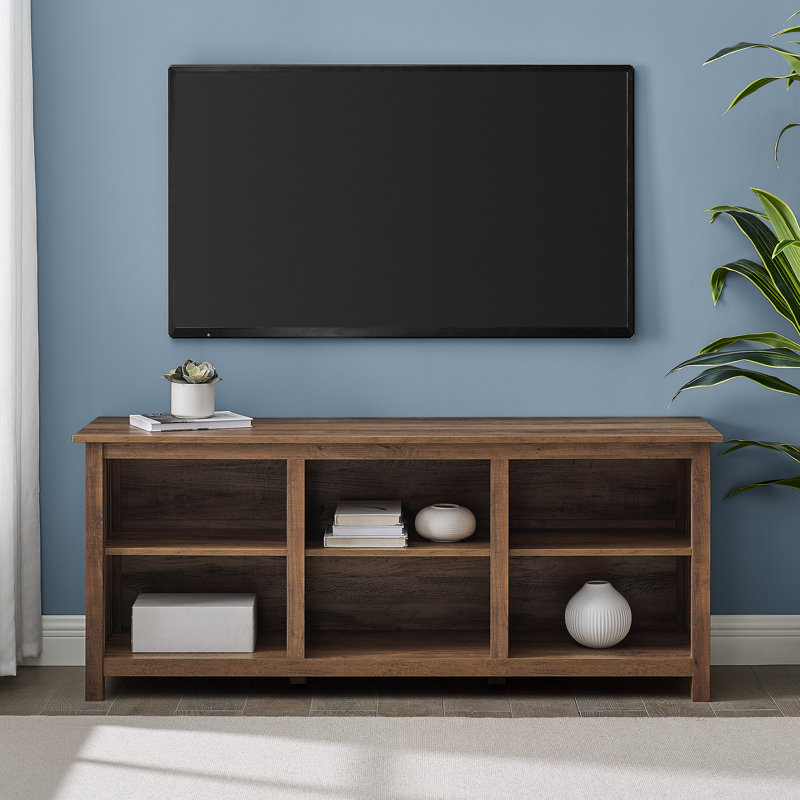 Meuble télé 58 po pour téléviseur de 65 po ou moins, Chêne rustique