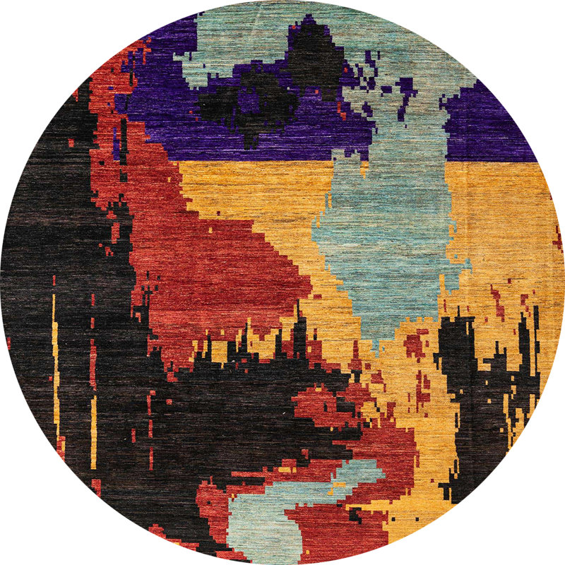Tapis abstrait moderne 4258, Rond 4 pi