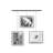 Exhibit Picture Frame 8" x 10" Gallery Set, Adjustable Wall Collage Displays, Set of 3-70772777