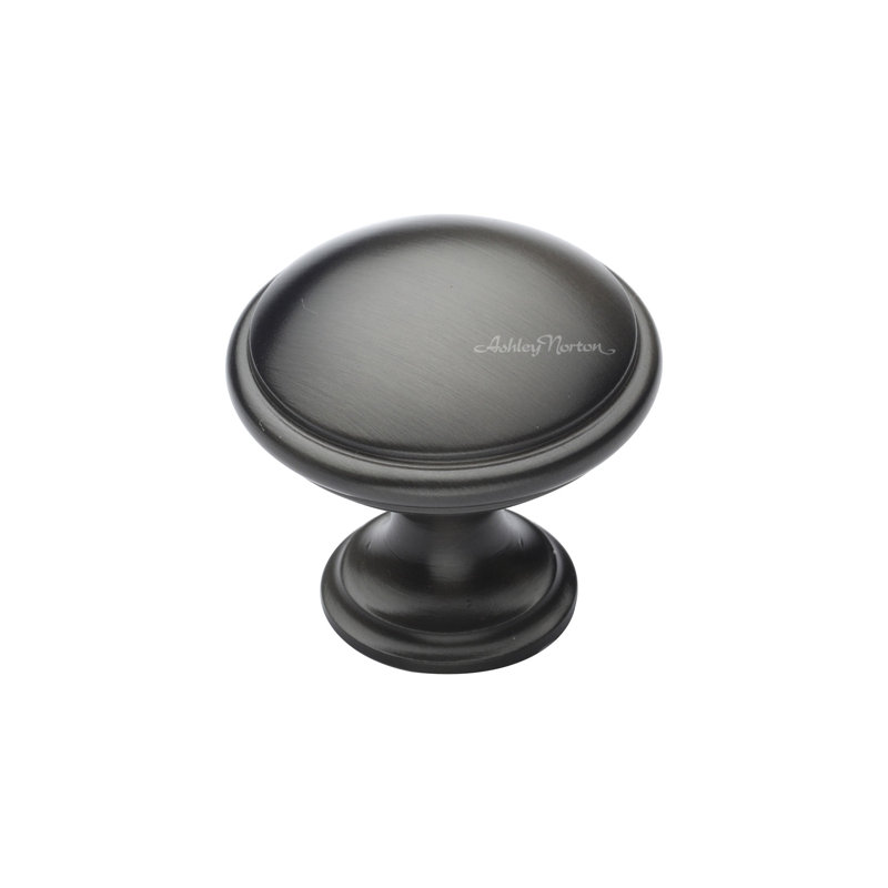 Poignée ronde 1 1/2" de diamètre Andria, Noir, 1 1/4"