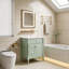 Meuble-lavabo moderne avec lavabo en céramique, tiroir rabattable et tablette réglable-871576419