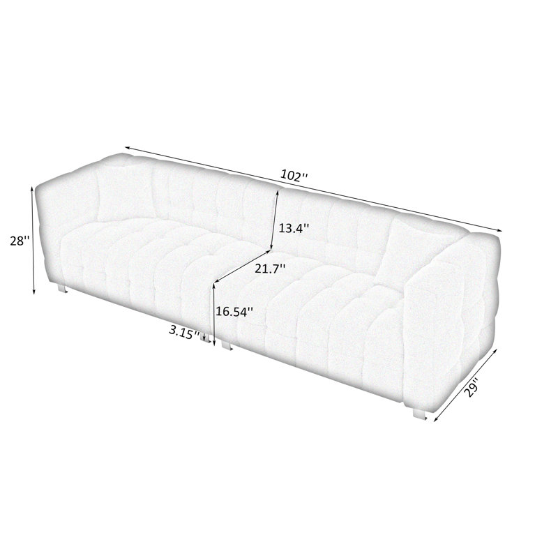 Umayer 102'' Upholstered Sofa