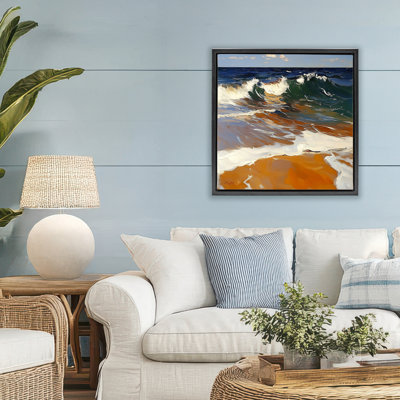 Glassy Wave Break Floating Frame, design by Walker Noble