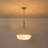 Classic Glam 3-Light Pleated Glass Chandelier