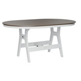Berlin Gardens Harbor Regular With White Base 64″ Oblong Table