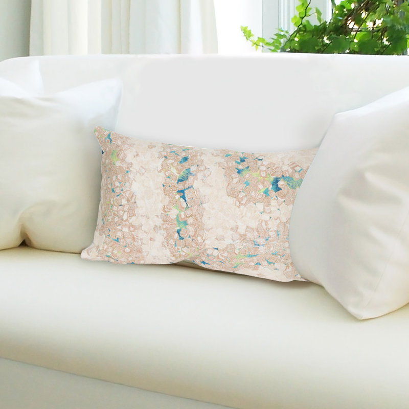 Visions III Outdoor Throw Pillow, Blue
