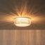 3-Light Round Crystal Flush Mount-467612951