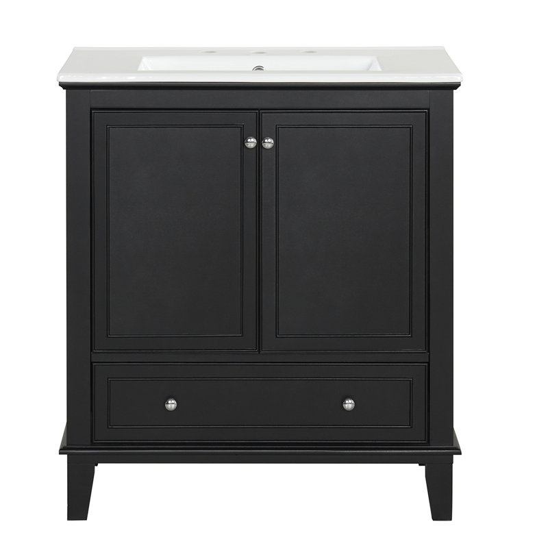 Karington 30'' Single Bathroom Vanity with Ceramic Top