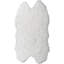 Tapis blanc en fausse peau de mouton à poils longs et flokati Gumbs