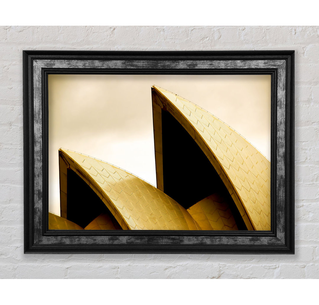 Sydney Opera House Peaks Sepia - Druck