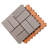Helios 12'' L x 12'' W Composite Interlocking Deck Tile in Grey