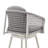 Giancola Outdoor Patio Swivel Bar or Counter Stool in Aluminum with Rope and Cushions-610796975