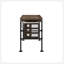 Bureau d'écriture polyvalent avec construction robuste et rangement pratique