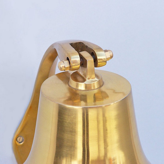Cloche de suspension côtière, H 7 po x l 7 po x p 7 po, Laiton
