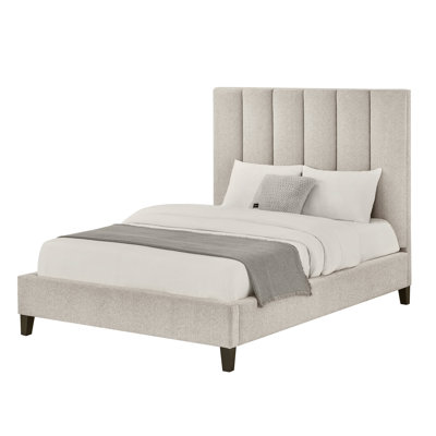 Alpine Channel Tufting High Headboard Bed
