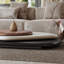 Table basse rotative moderne en bois Dusan pour le salon, table de salon minimaliste de style contemporain