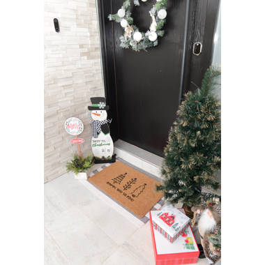 Evergreen Enterprises, Inc Winter Christmas Santa Ho Ho Ho Sassafras Switch  10 in. x 20 in. Non-Slip Outdoor Door Mat & Reviews