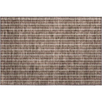 Premium Machine Washable Prisco Brown Rug