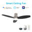 Ventilateur de plafond intelligent Trento avec télécommande, ensemble d'éclairage inclus, fonctionne avec l'assistant Google, Amazon Alexa et les raccourcis Siri.-1429887530-1429887535-1429887520
