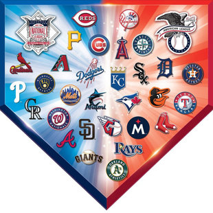 MasterPieces MLB Team Logos 500 Pc Homeplate Shaped Puzzle Fun for Adults & Kids