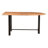 Saree Counter Height 73'' Solid Wood and Iron Dining Table