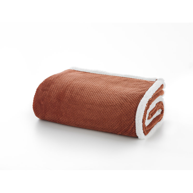 Plain Weave / Muslin Throw Blanket, Cinnamon