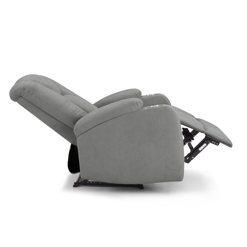 Cerri 86 Wide Recliner, Dark Grey
