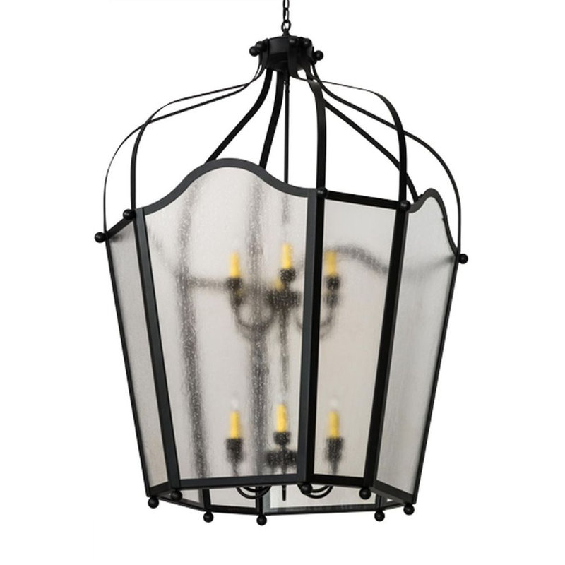 Citadel 12 - Light Chandelier, Textured Black