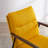 Fabric Upholstered Accent Armchair With Metal Frame And Wooden Armrests-118866583