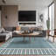 Tapis géométrique intérieur / extérieur-130817910-130817911