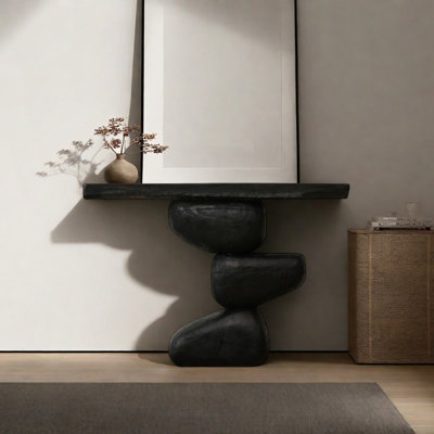 Retro Minimalist Art Solid Wood Console Table
