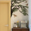 Chêne, branche d'arbre, ensemble de plantes et fleurs, autocollants muraux