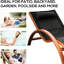 Chaise longue de patio avec maille et pin confortables et noir (cadre avec coussin de chaise peint de 265 livres)